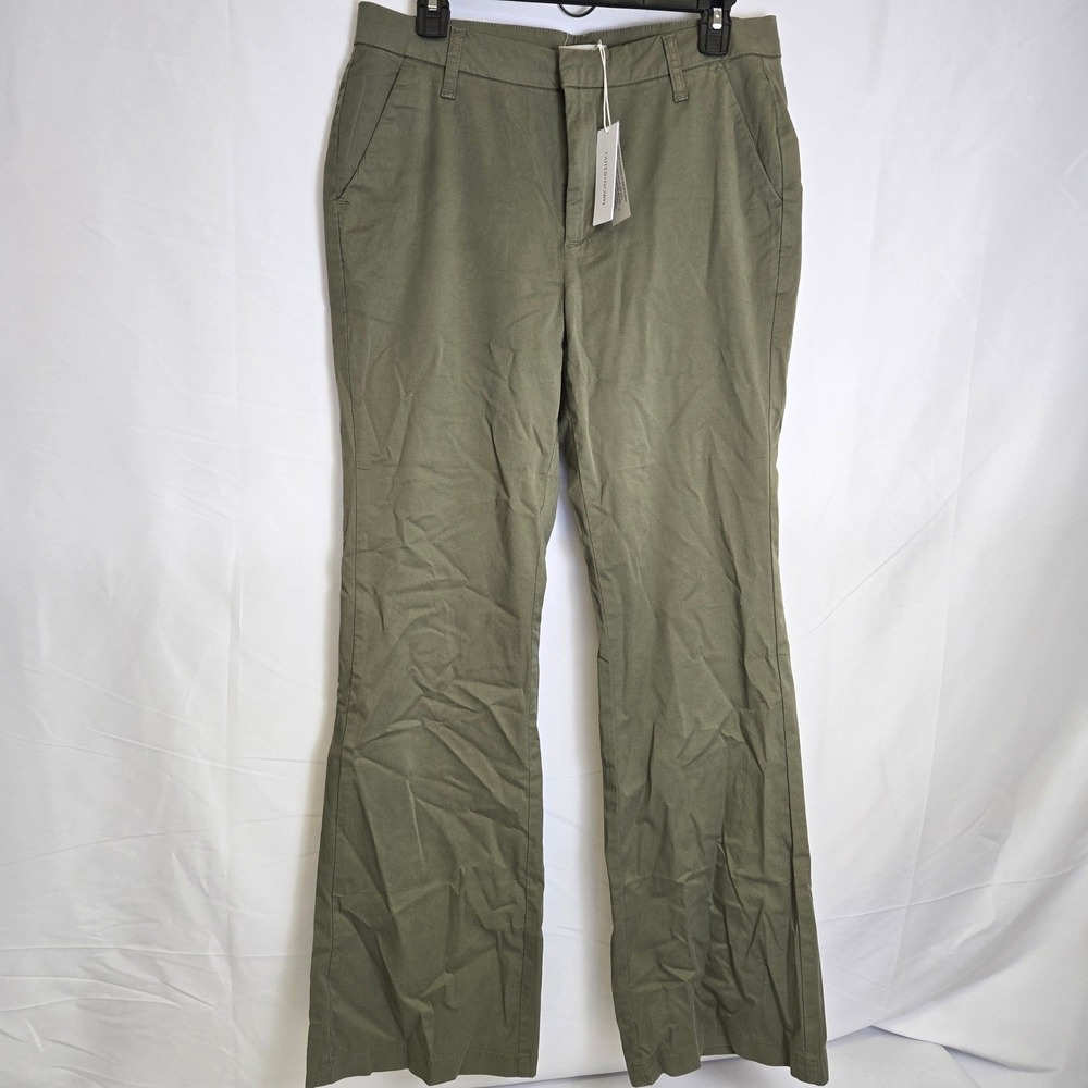 Outerknown Avery Stretch Trousers Casual Olive Size 10 2610024 NEW MSRP $188